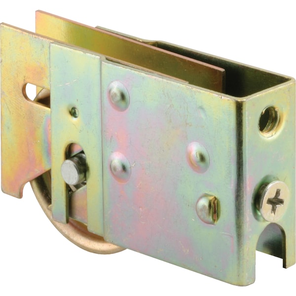 Prime-Line Steel Sliding Door Roller Assembly with 1-1/2 Inch Steel Ball Bearing, Yellow (1 Set) D 1822 - main